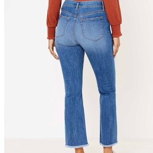 Flare Crop Jeans In Authentic Light Indigo Wash
